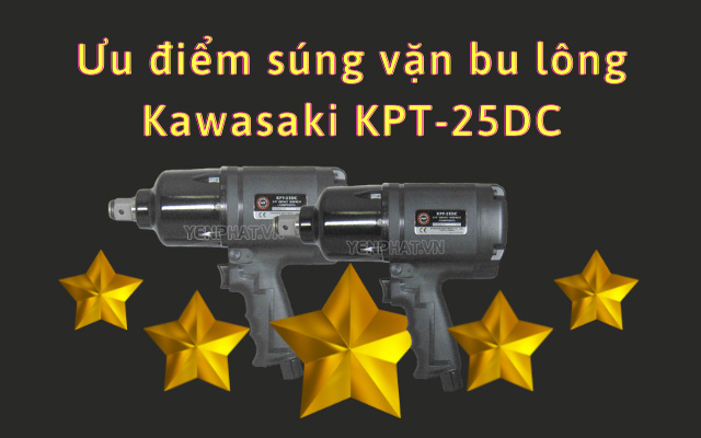 Súng vặn bu lông bằng khí nén Kawasaki KPT-25DC (3/4